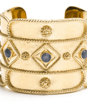 Victoria Gold Cuff - Blue Labradorite